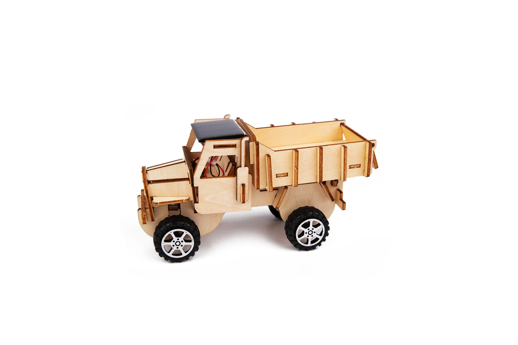 DIY 3D Wooden Solar Truck