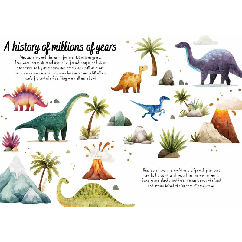 Sassi Magic Water Puzzle & Book Set - Dinosaurs