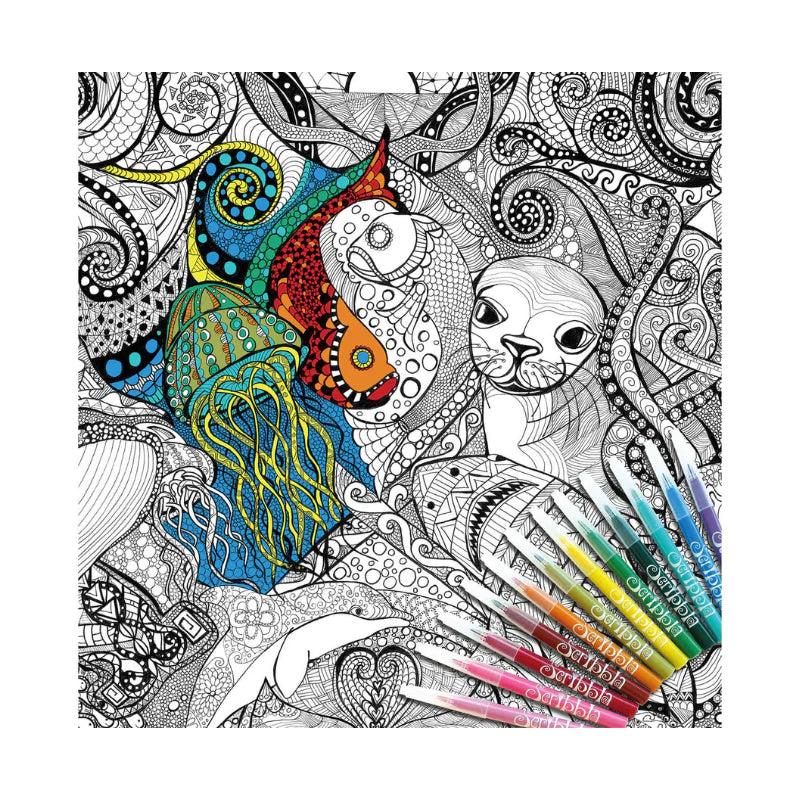 Colouring In Poster Kit - Oceans Dreaming