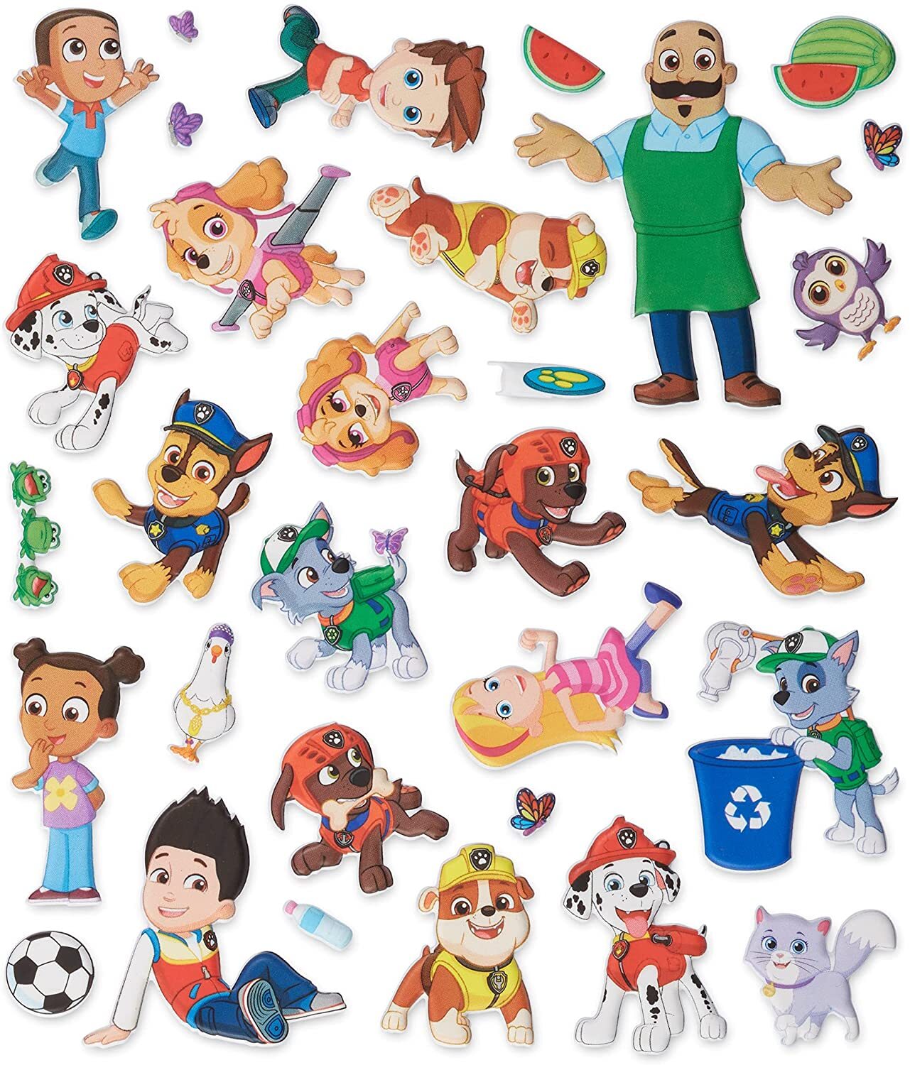Paw Patrol - Puffy Stickers - Adventure Bay