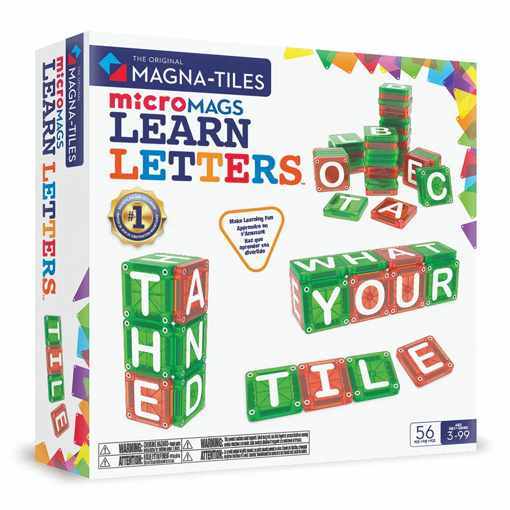MicroMags - Learn Letters - 56 Piece Set