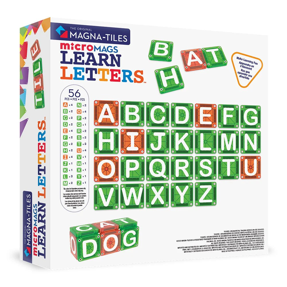 MicroMags - Learn Letters - 56 Piece Set