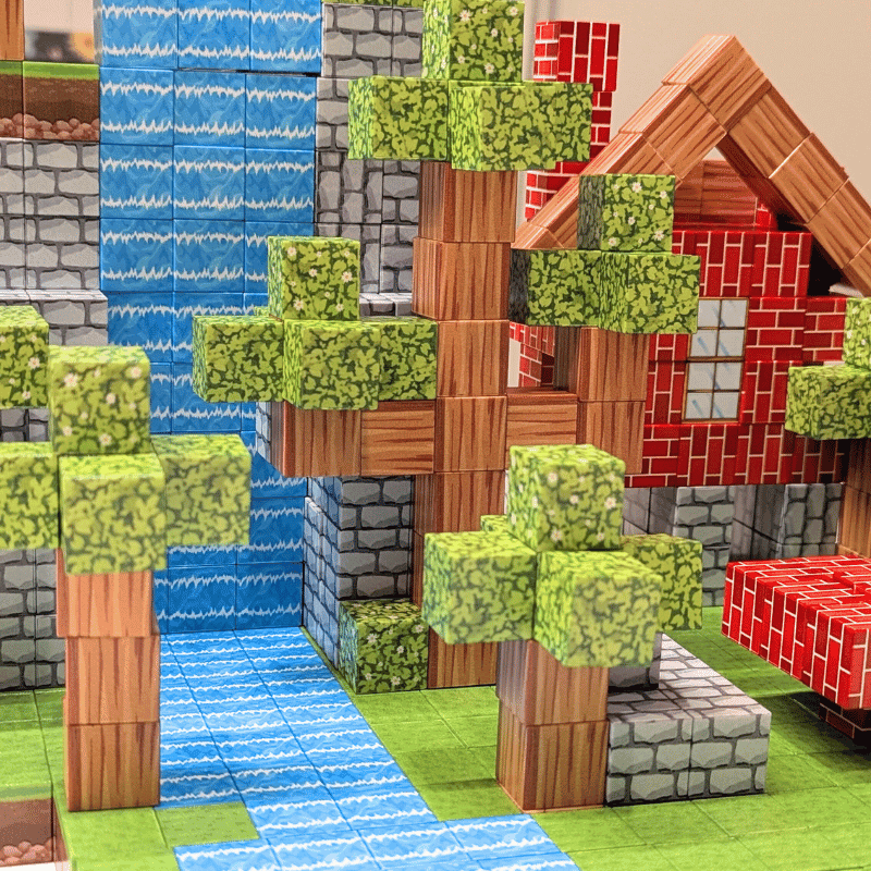 Magnetic Building Blocks Set - 100 pcs