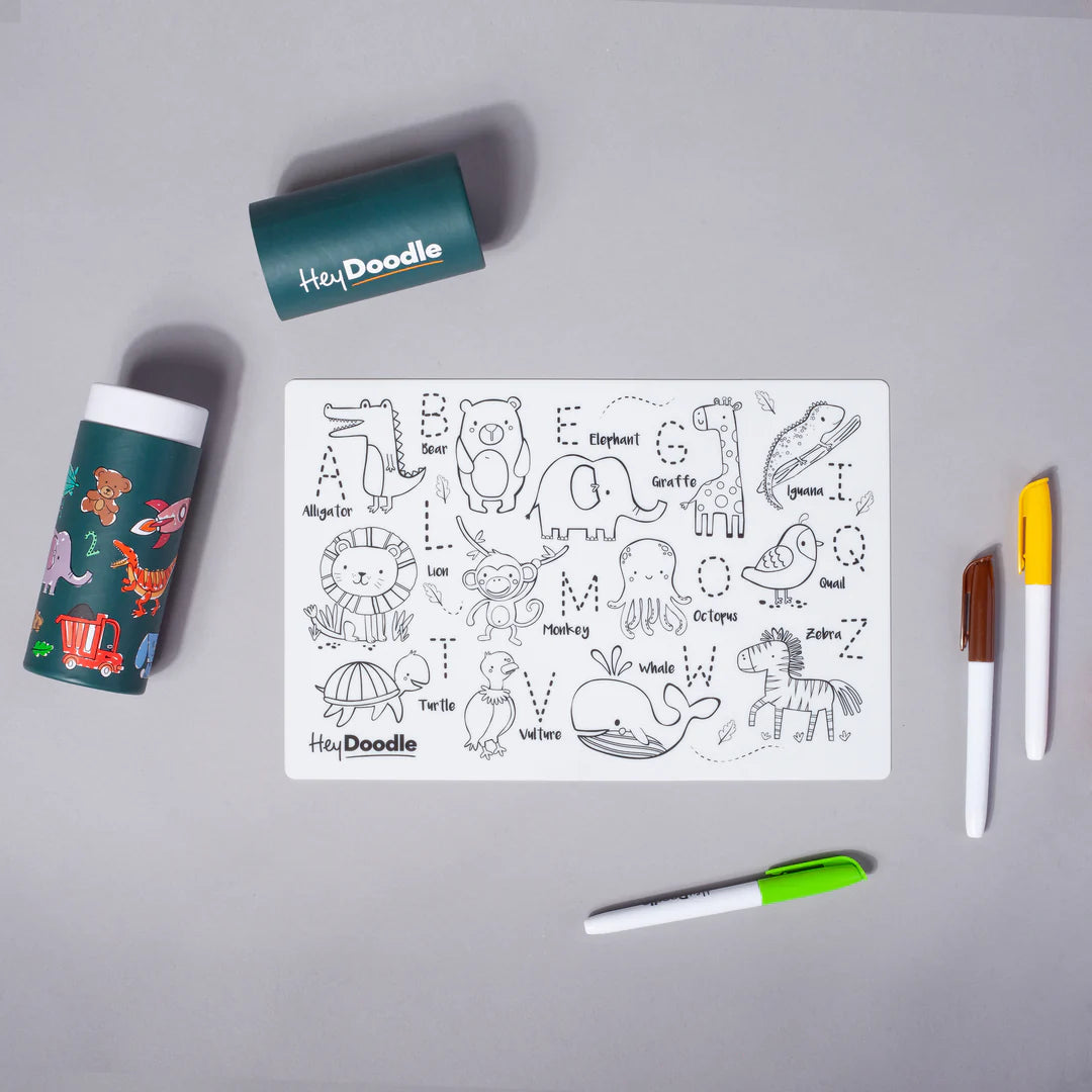 Mini Colouring & Doodle Mat - Into The Wild