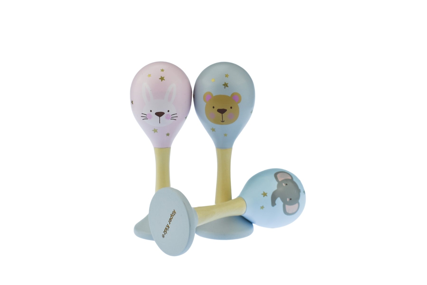 Calm & Breezy Wooden  Baby Animal Maraca