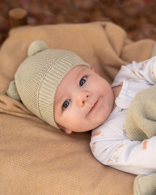 Organic Beanie - Snowy Mist