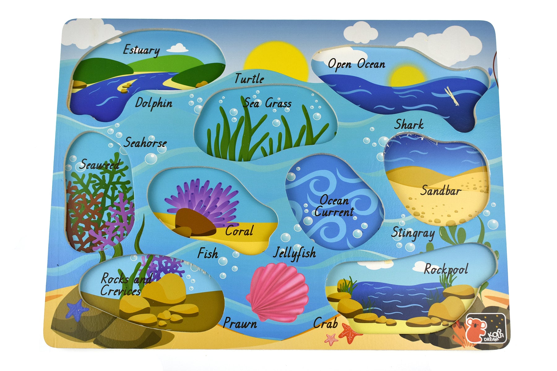 2 in 1 Sea Animal Peg Puzzle