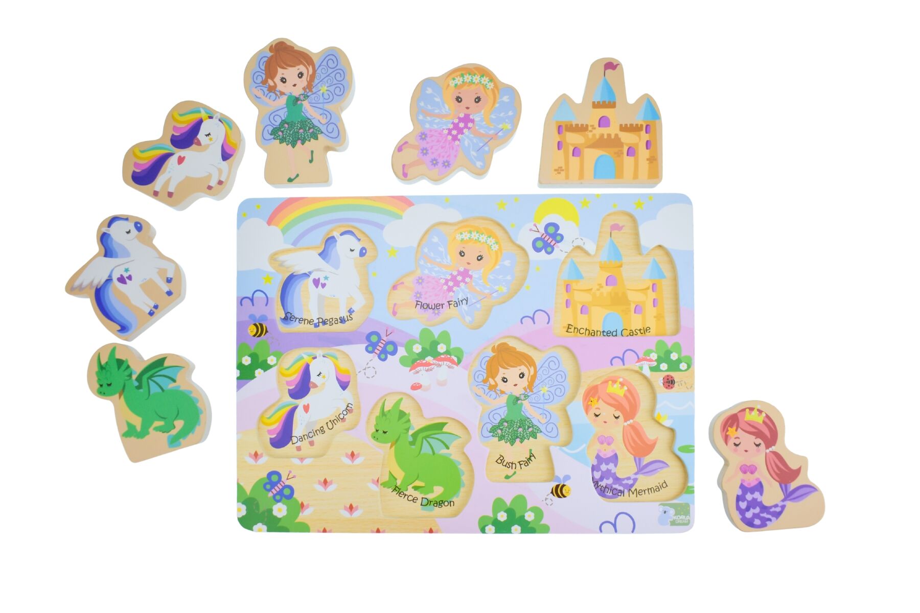 Wooden Chunky Puzzle - Fantasy Fairytale