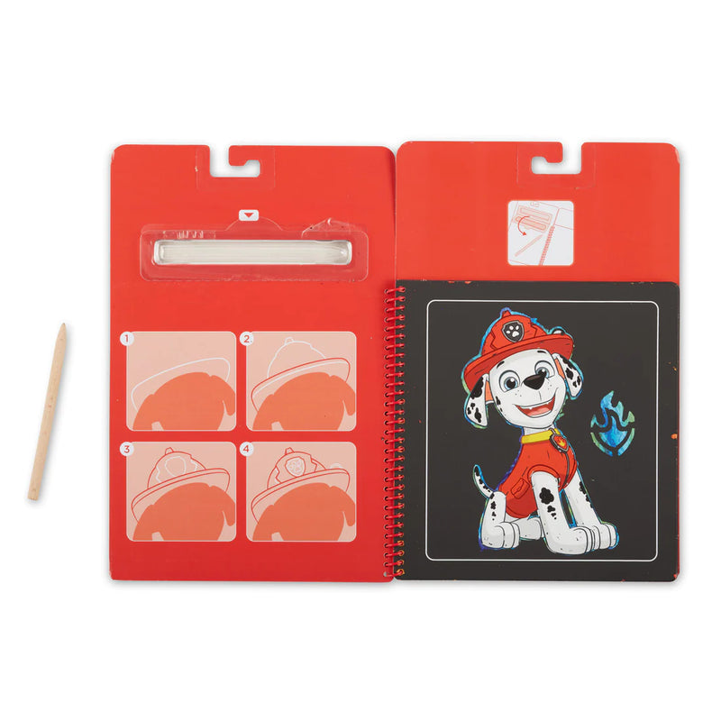 Melissa & Doug – Paw Patrol - Scratch Art - Marshall