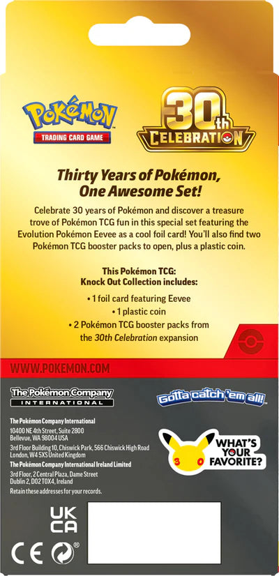 Pokémon TCG: 30th Celebration Knock Out Collection (*Max 1 per customer)