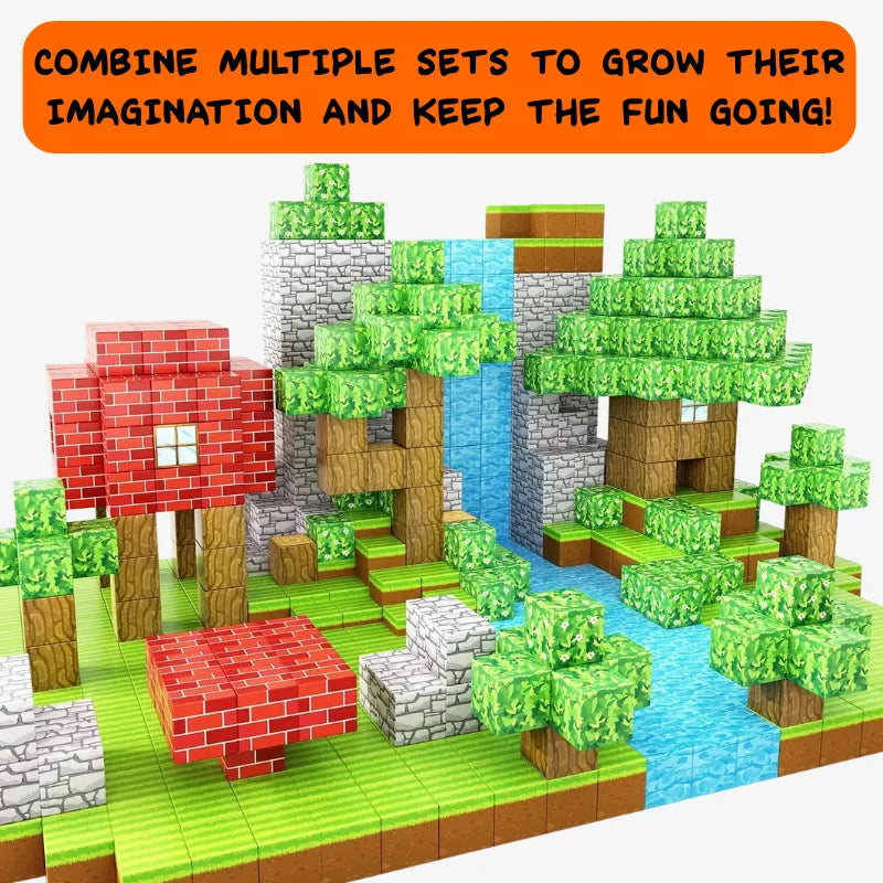 Magnetic Building Blocks Set - 500 pcs