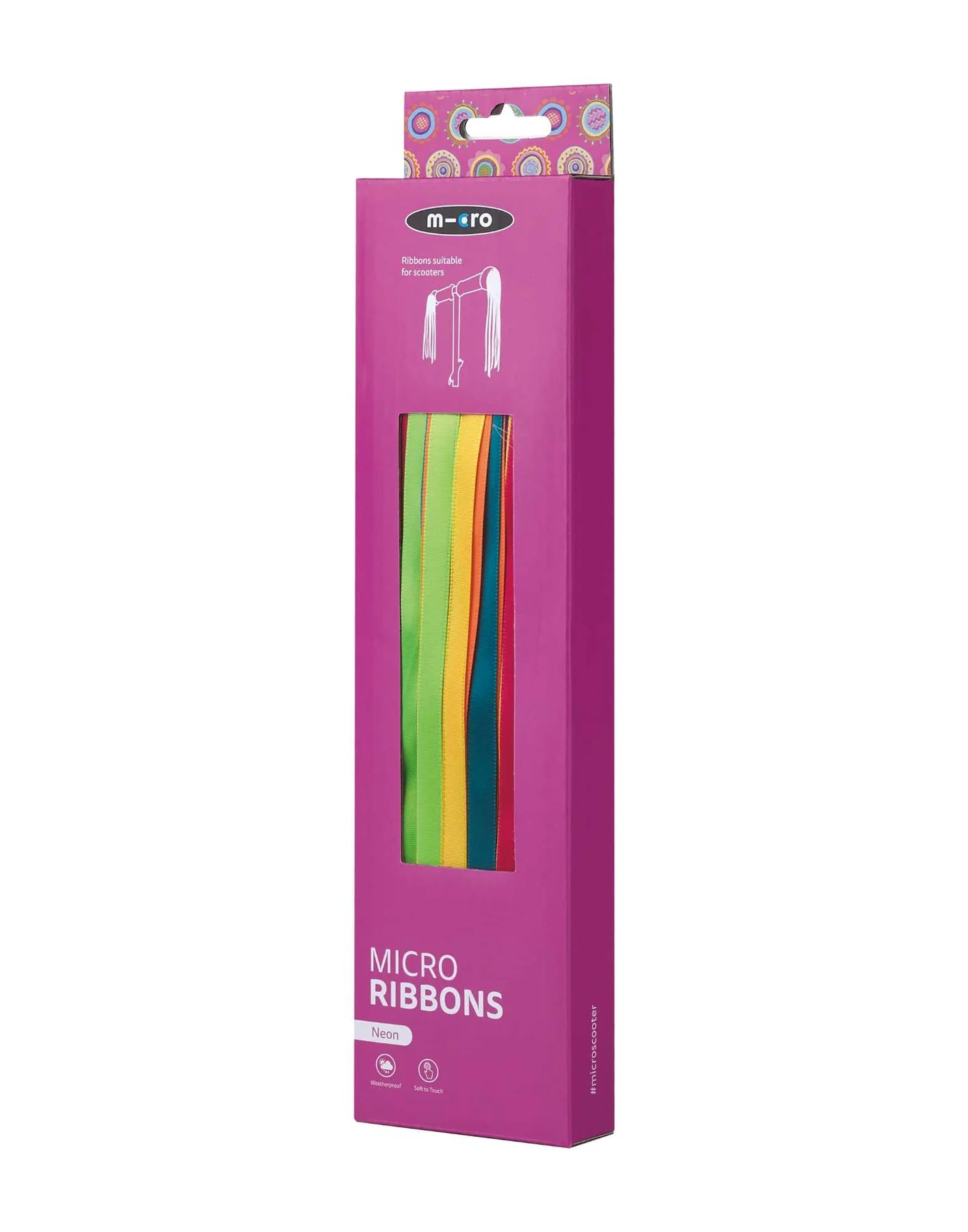 Micro Scooter Handle Bar Ribbons - Neon