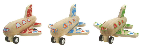Wooden Pull-back Aeroplane