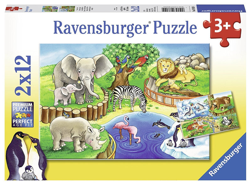 Ravensburger - Animals in the Zoo Puzzle 2x12 pieces