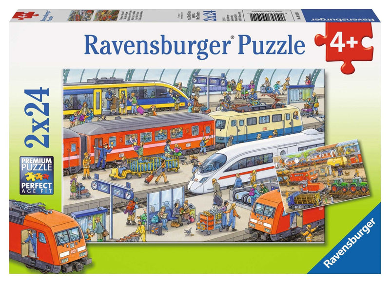 Ravensburger - Busy Train Station 2 x 24 pieces