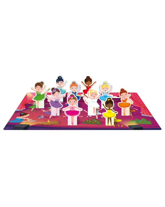 3D Puzzle & Book Set - Learn the Colours with The Ballerinas