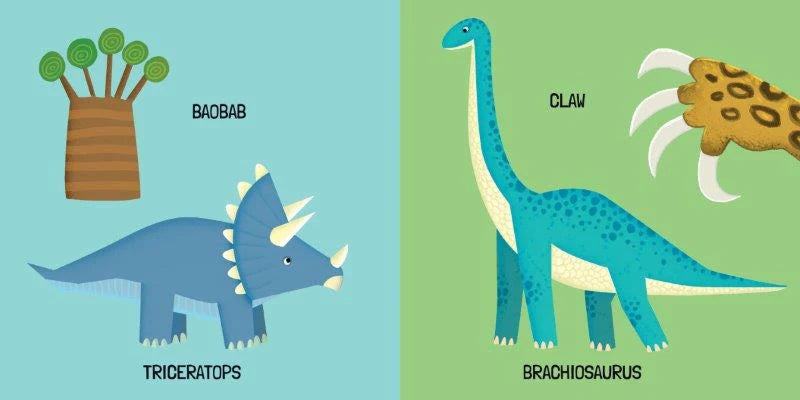 3D Puzzle & Book Set - Learn the Words with Dinosaurs