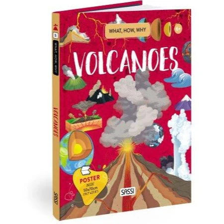 What, How, Why - Volcanoes Book and Poster