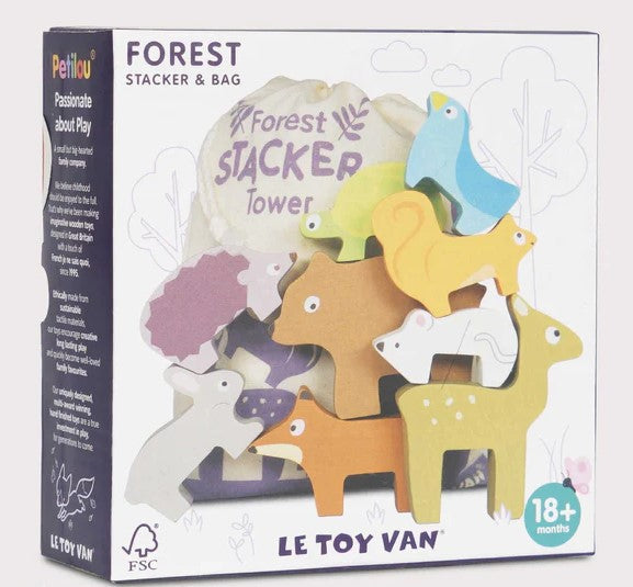 Le Toy Van - Petilou Forest Stacker Tower & Bag