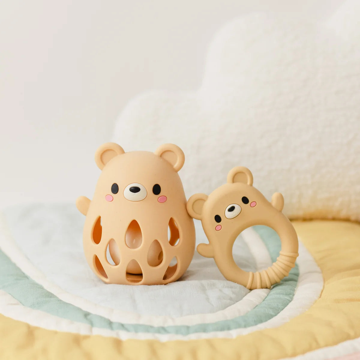 Silicone Rattle - Bear