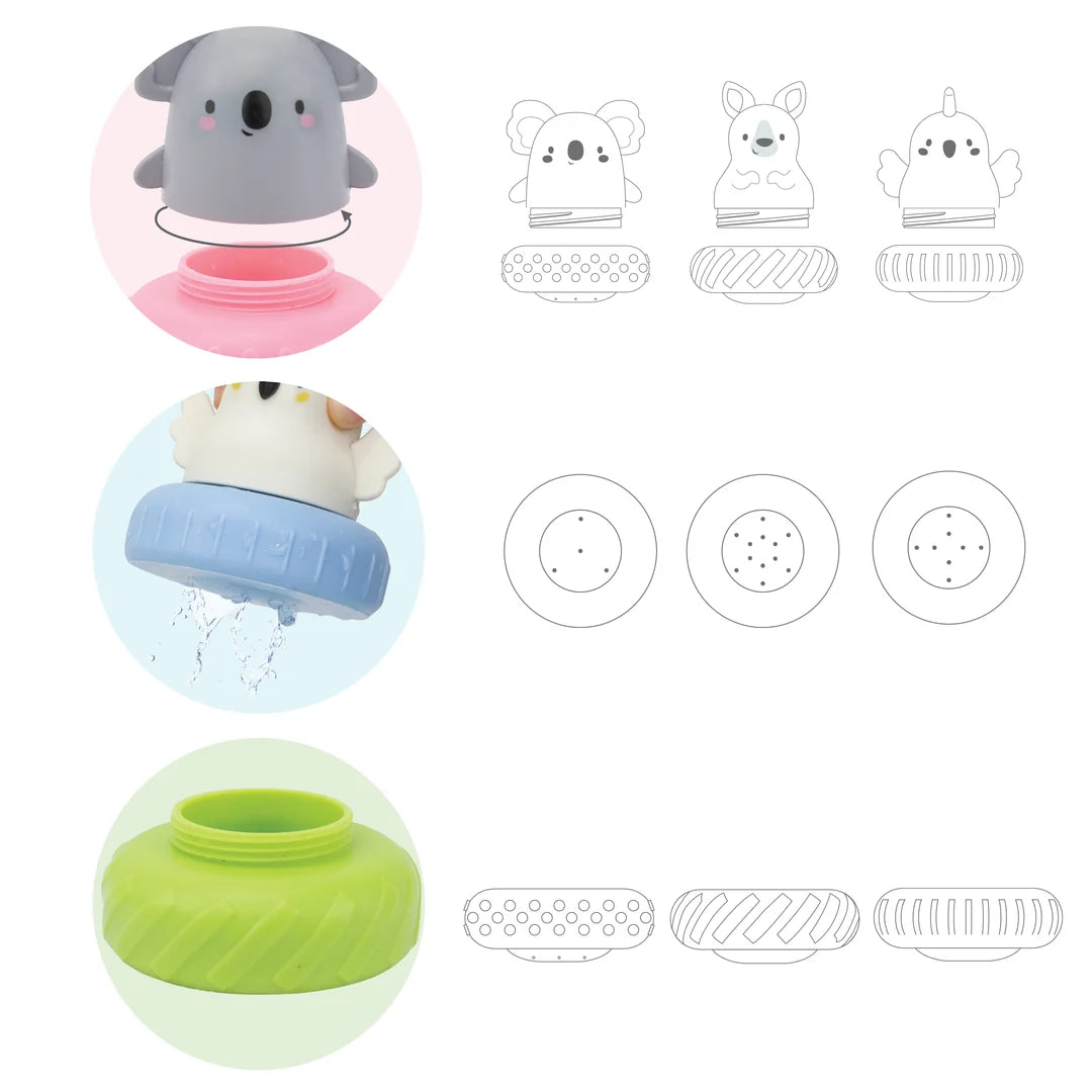 Mix & Match Bath Mates - Aussie Animals - Toot Toot Toys