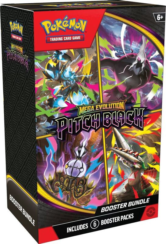 JULY 17 RELEASE Pokémon TCG: Mega Evolution - Pitch Black Booster Bundle (*Max 1 per customer) - Toot Toot Toys