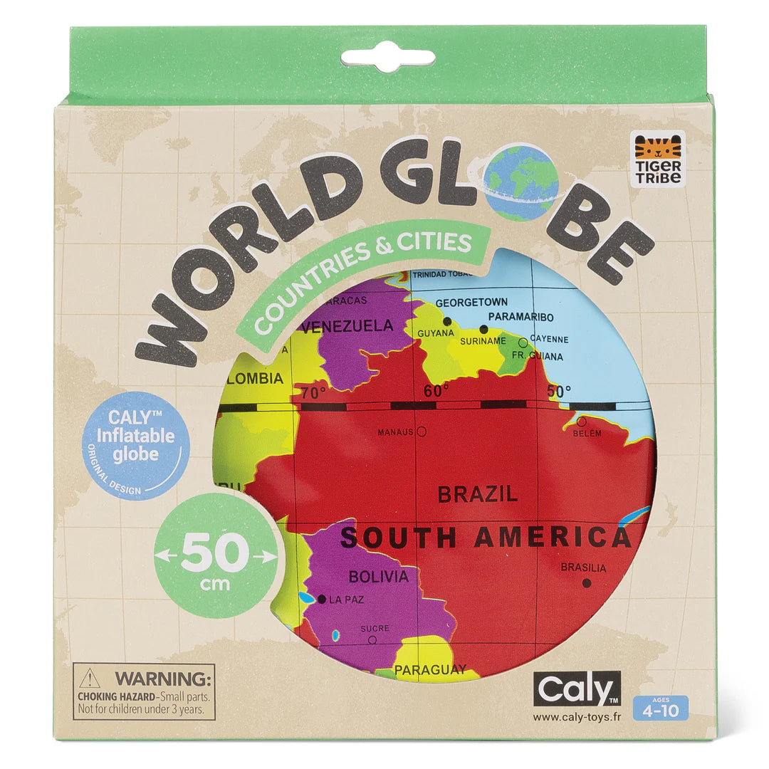 World Globe - Countries & Cities (50cm)