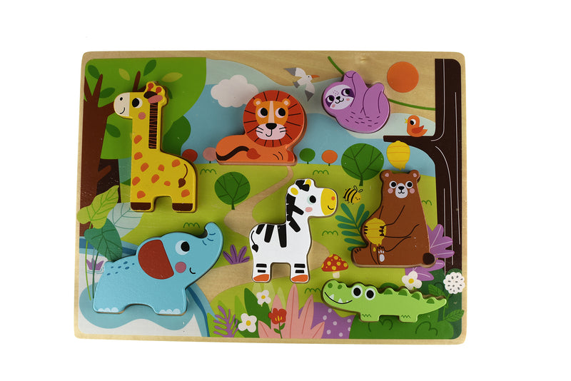 Tooky Toy - Wooden Chunky Puzzle - Animal