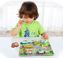 Tooky Toy - Wooden Chunky Puzzle - Transport