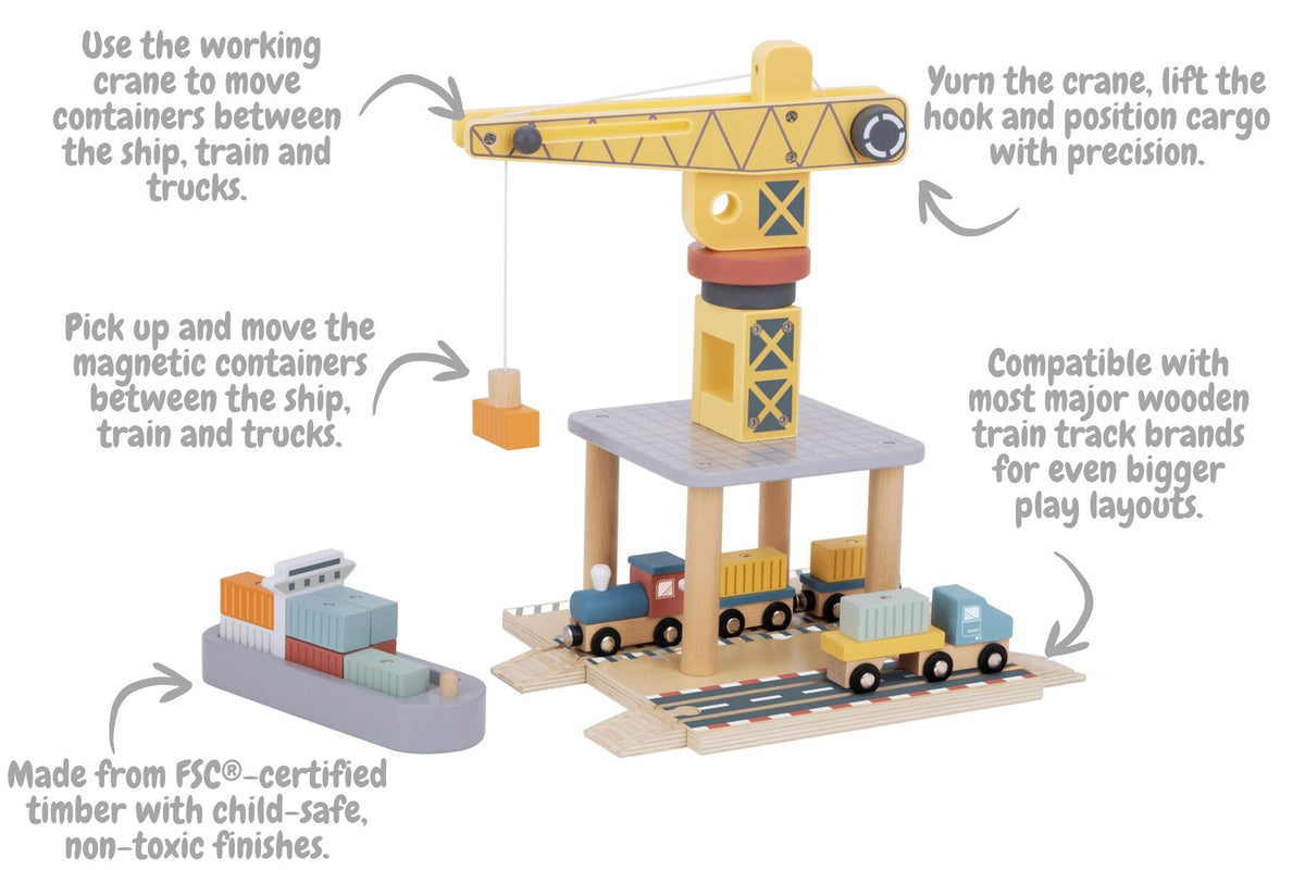 Port Crane Cargo Set