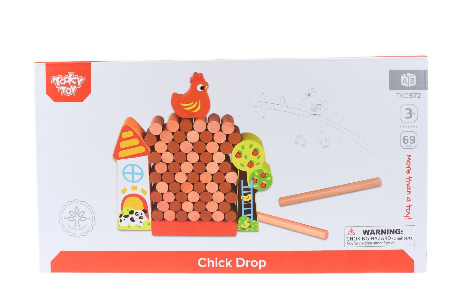Tooky Toy - Chicken Drop Block Game
