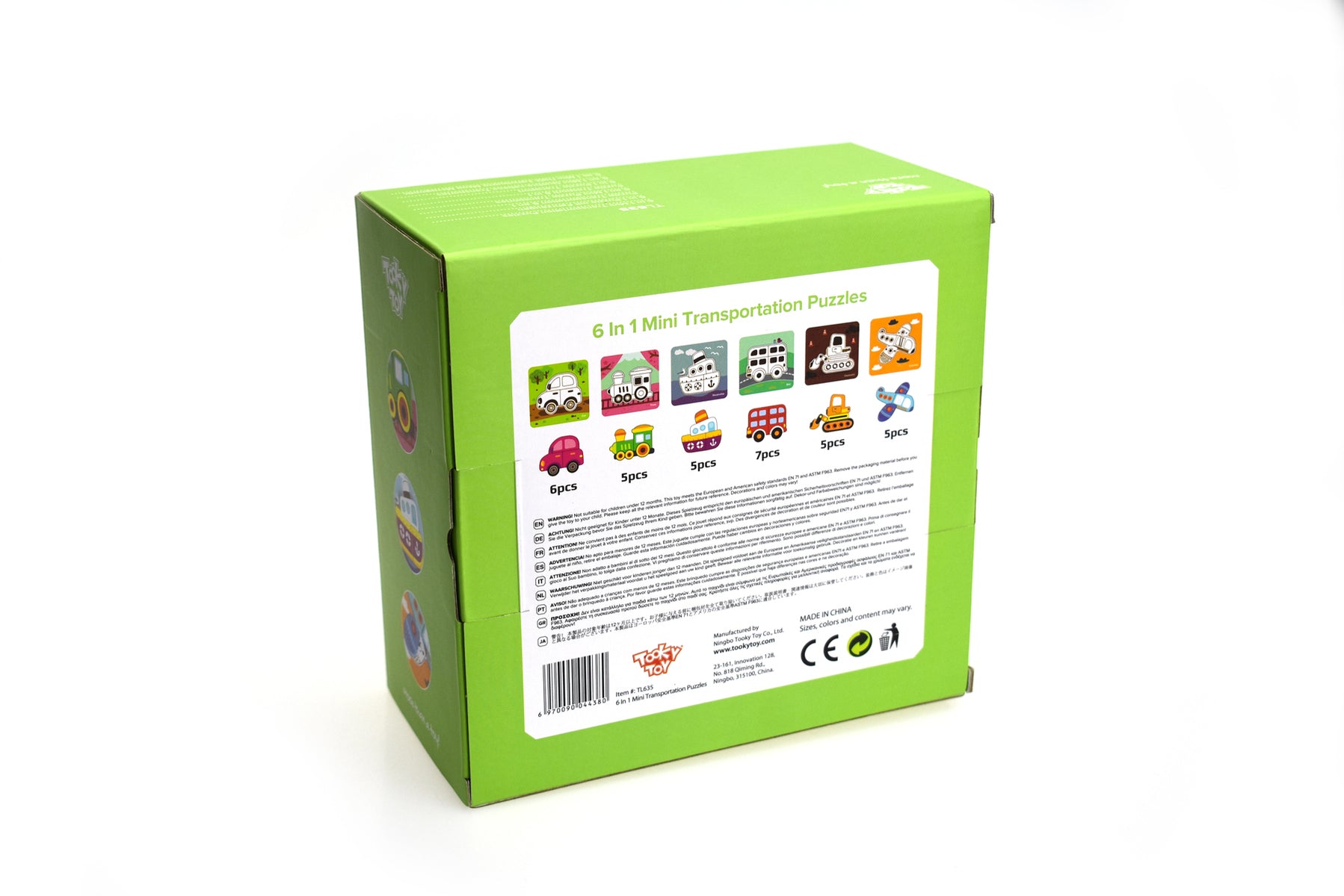 6 in 1 Mini Transportation Puzzle