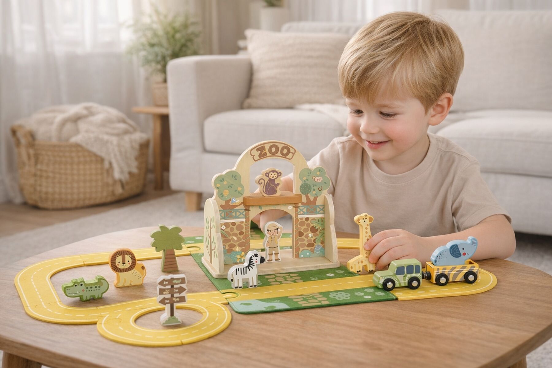 Felt Zoo Play Set