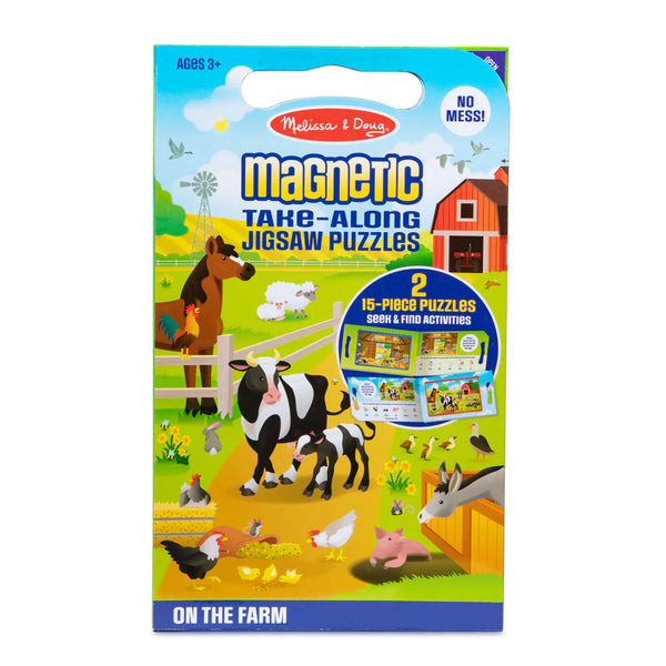Melissa & Doug - Magnetic Take-Along Jigsaw Puzzle - On the Farm