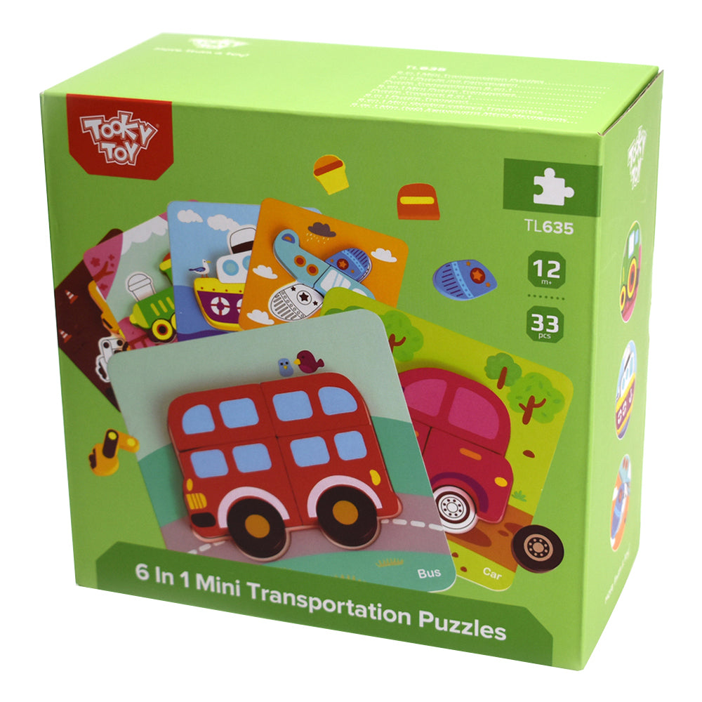 6 in 1 Mini Transportation Puzzle