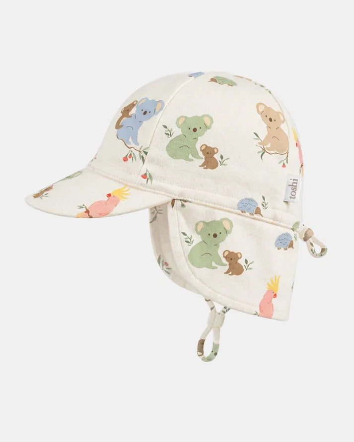 Flap Cap Arcadia Gumnut Babies - Cloud