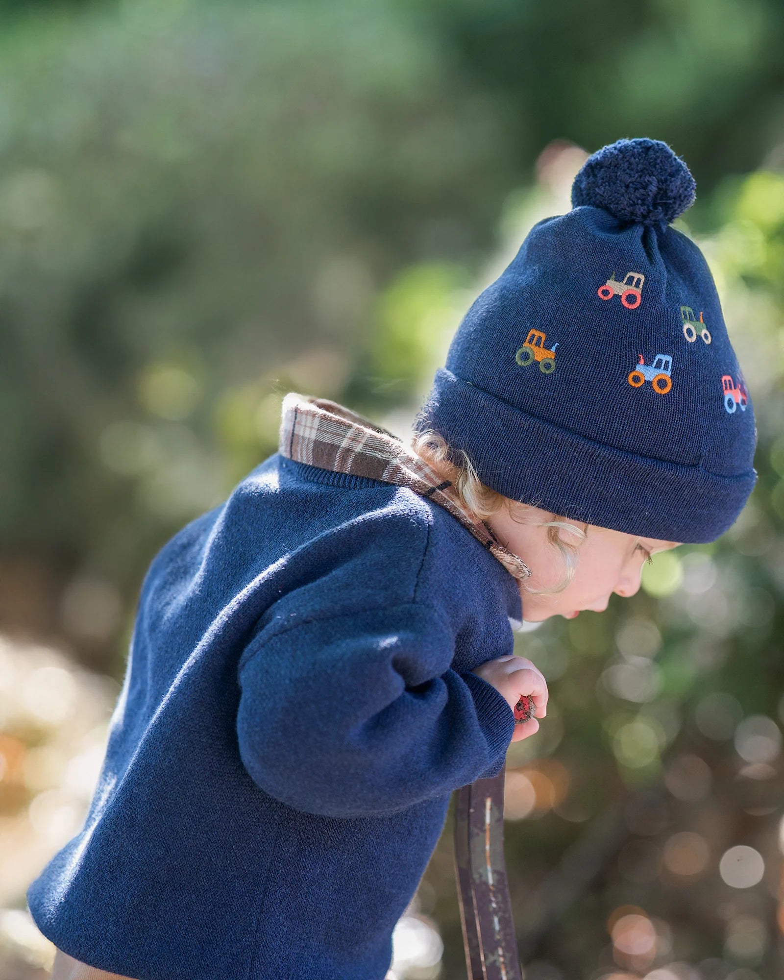 Organic Beanie Mystical - Tiny Tractors - Toot Toot Toys