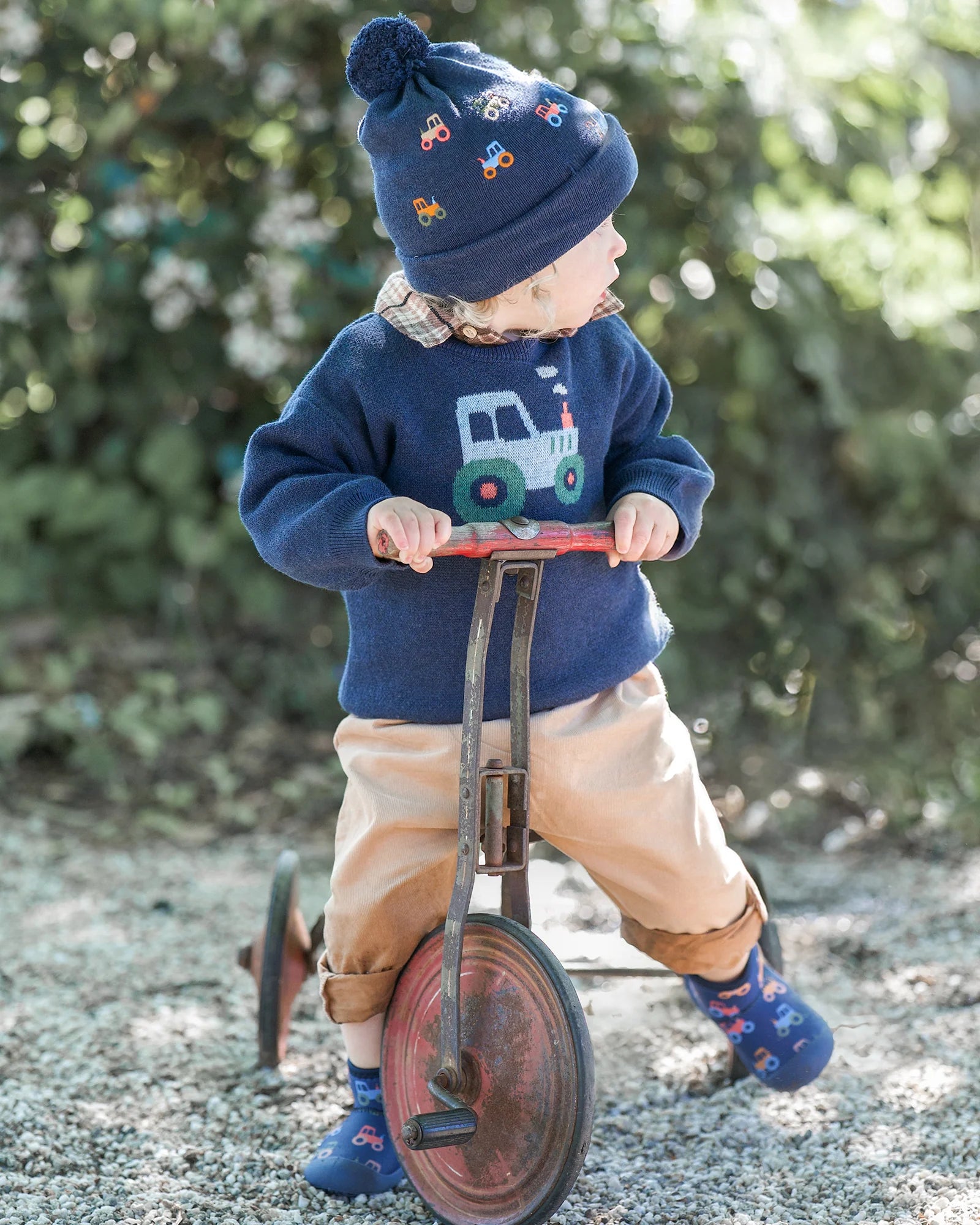 Organic Beanie Mystical - Tiny Tractors - Toot Toot Toys