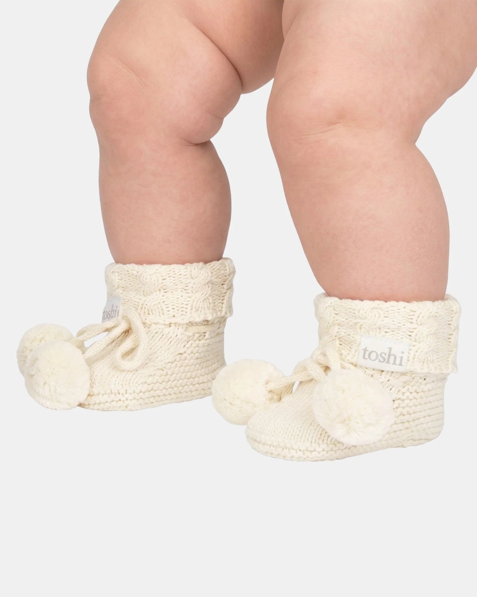Organic Booties Yummy - Cream