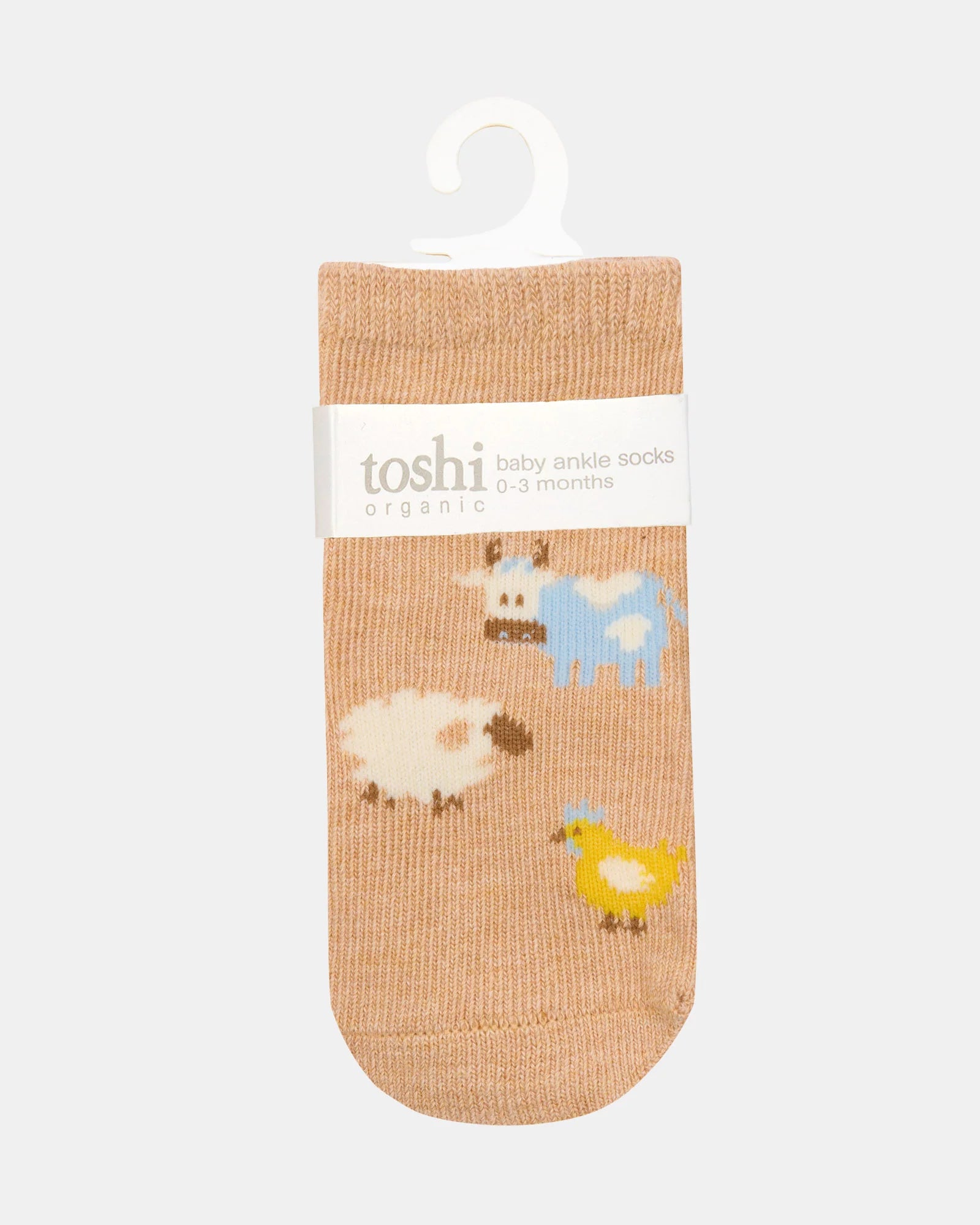 Organic Ankle Socks Jacquard - Farm Buddies - Toot Toot Toys