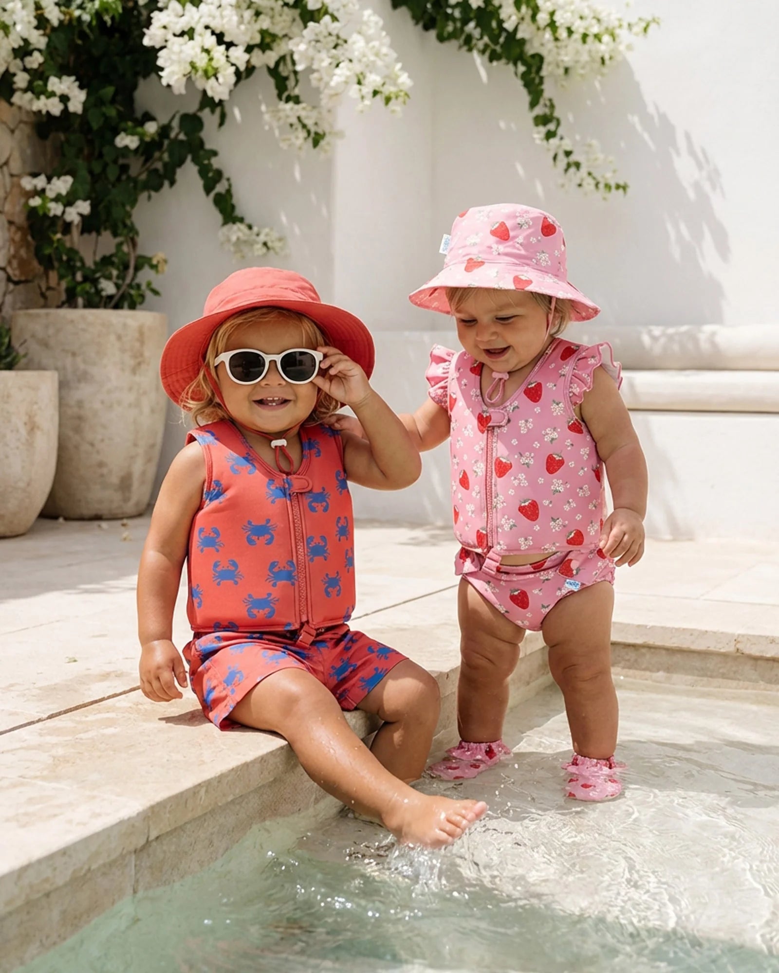 Swim Sunhat Twinkle - Strawberry