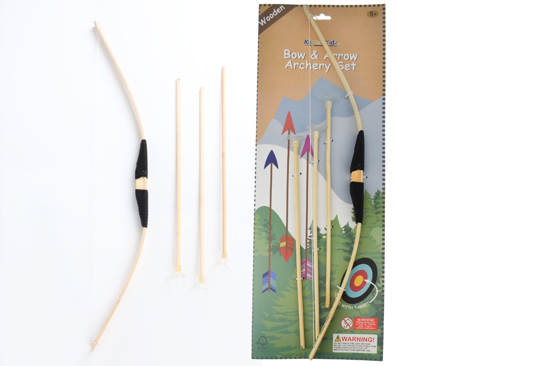 Wooden Bow and Arrow Archery Set