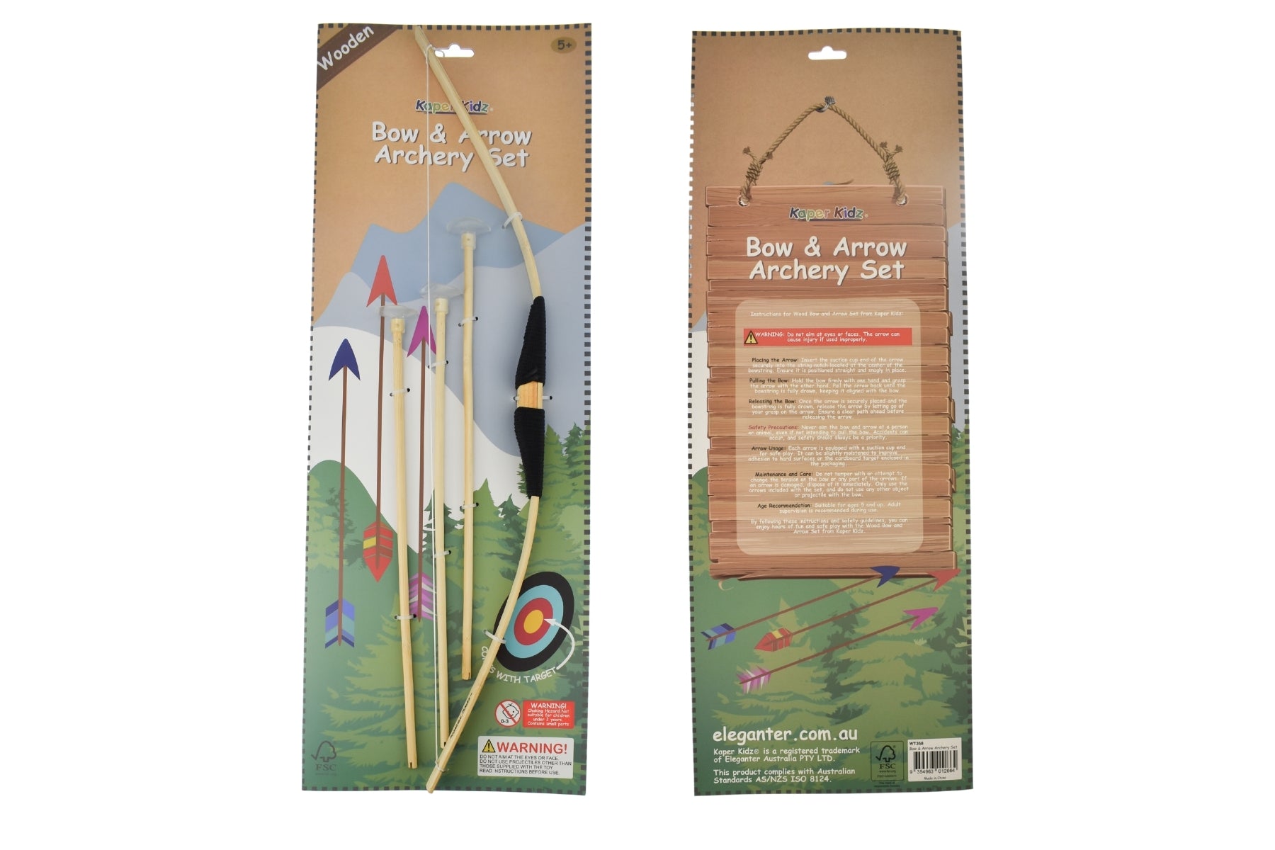 Wooden Bow and Arrow Archery Set