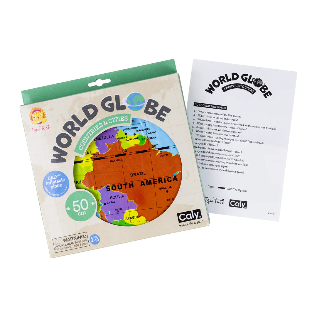 World Globe - Countries & Cities (50cm)