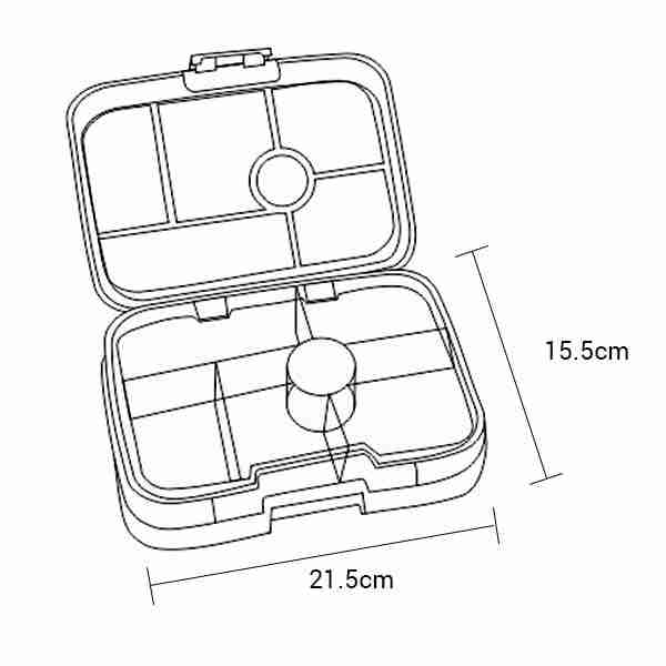 Original - 6 Compartment Lunch Box