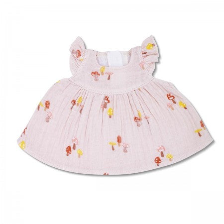 Apple Park - Doll Clothing - Mini Mushroom Muslin Dress