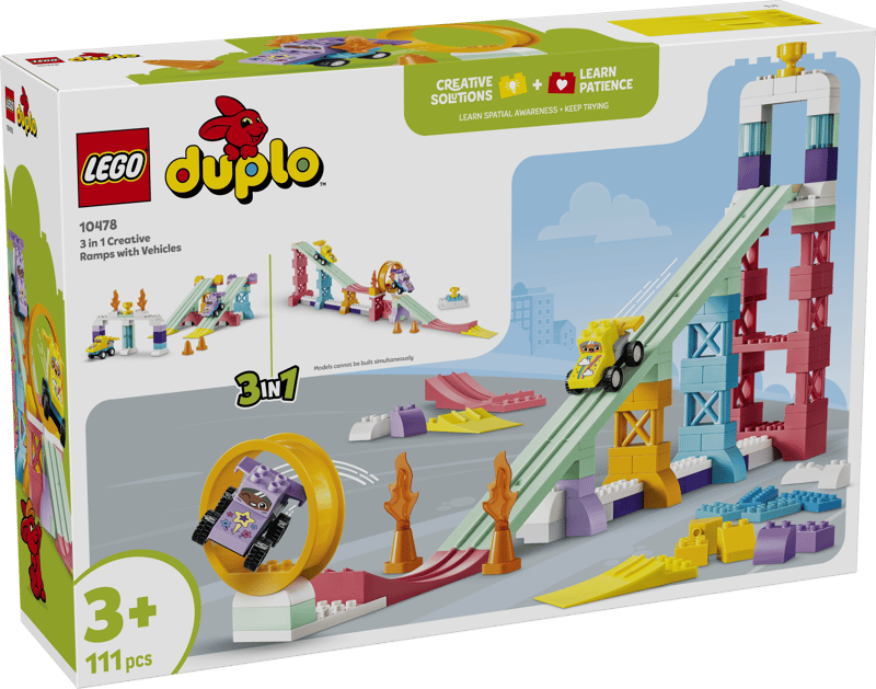 DUPLO® - 3 in 1 Creative Ramps with Vehicles (10478)