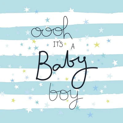 New Baby Card - Baby Boy