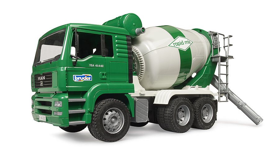 1:16 Construction MAN TGA Cement Mixer Truck Rapid Mix (02739)