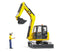 Bruder - BR1:16 CATERPILLAR Mini Excavator with Worker (02466) - Toot Toot Toys